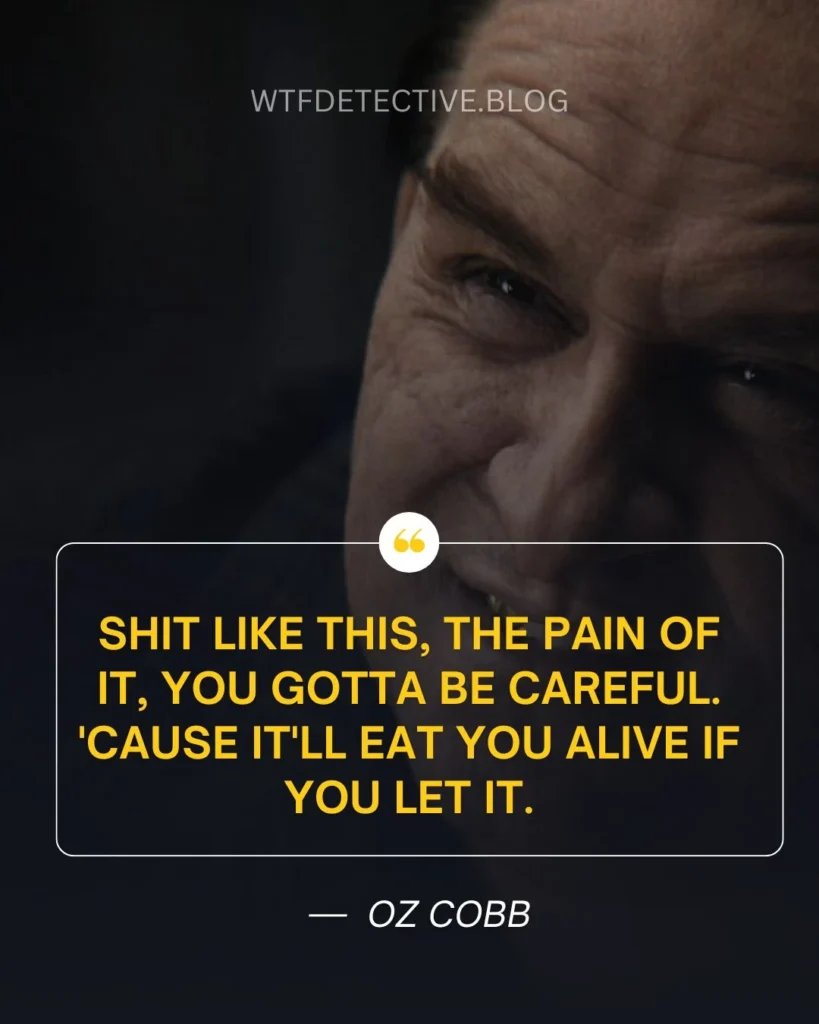 oz cobb quote from the penguin 2024 hbo tv show. shit like this quote, the penguin 2024 tv show quote