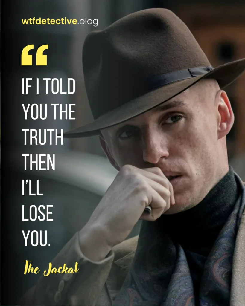 The Day of the Jackal 2024 series quotes,Eddie Redmayne 2024 series quote,  The jackal quotes, Bianca Pullman quotes, hitman quotes