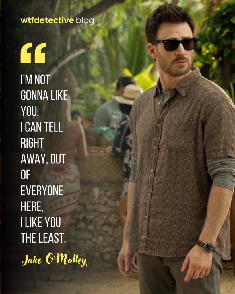 red one 2024 movie quotes dialogues and lines, chris evans quote, jake omalley lines, I am not like you