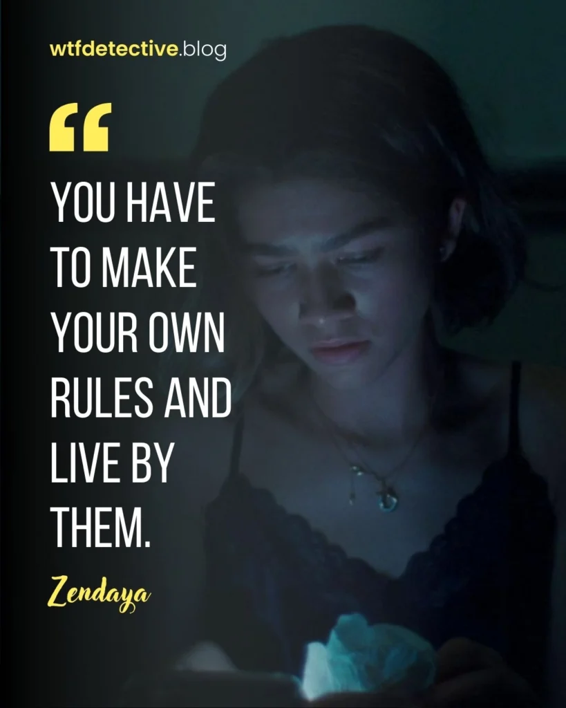 Zendaya quotes on taking risks, achieving success, and using your influence, make your own rules, tashi duncan quote
