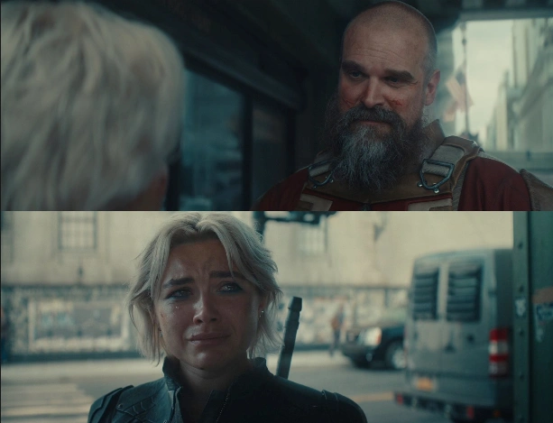 Thunderbolts* (2025) Quotes & Our Take David Harbour and Florence Pugh at an event for Thunderbolts* (2025)