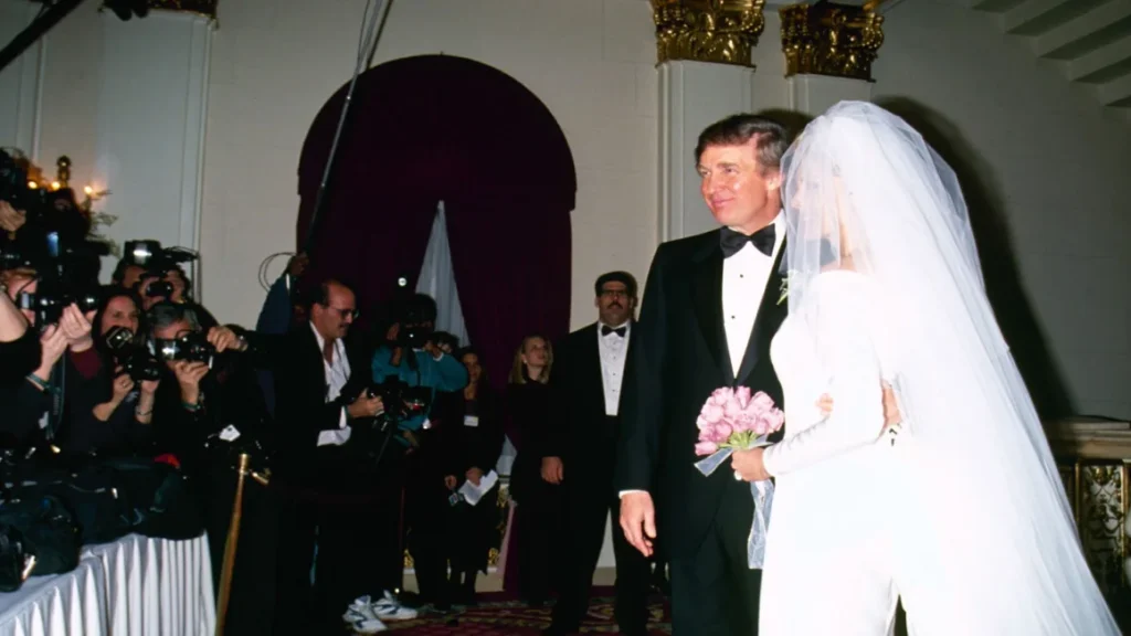 Recently leaked Epstein photos and videos expose deeper Trump ties — his angry response speaks volumes Donald Trump and Marla Maples are seen at epstein wedding in December 1993.