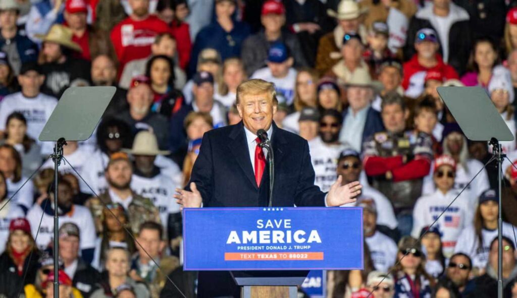 Exclusive: Trump’s national anthem singer from 2022 rally has been charged with felony child porn