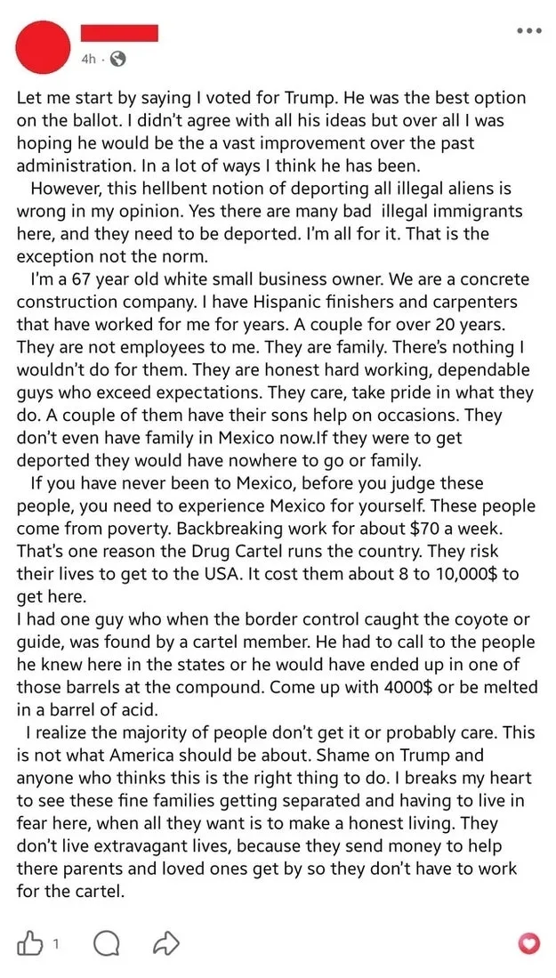 “They are like family to me”: Trump voter says ICE deportations are tearing apart the Mexican workers who keep his business alive “They are like family to me”: Trump voter says ICE deportations are tearing apart the Mexican workers who keep his business alive