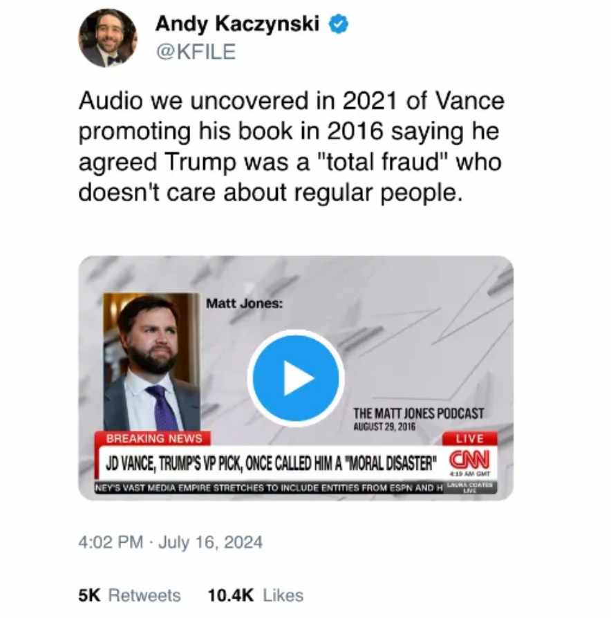 “Trump makes people afraid”: JD Vance’s pre-MAGA posts are resurfacing now, exposing his massive reversal and sparking fury “Trump makes people afraid”: JD Vance’s pre-MAGA posts are resurfacing now, exposing his massive reversal and sparking fury