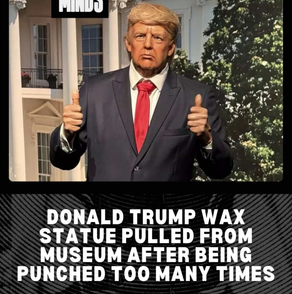 Trump wax statue gets pulled from texas museum after too many people punched it