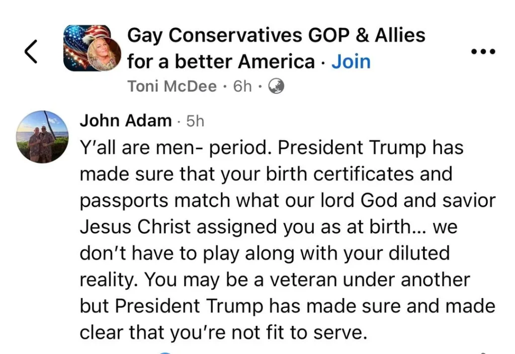 “You don’t belong here”: MAGA crowd shows its true colors to transgender veteran who voted Trump three times “You don’t belong here”: MAGA crowd shows its true colors to transgender veteran who voted Trump three times