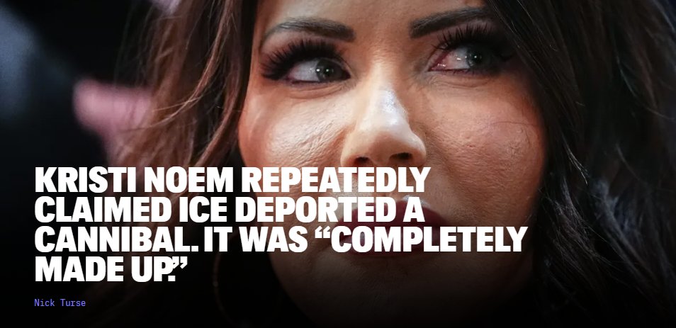 Federal Authorities Refute Kristi Noem’s Shocking Claim That ICE Deported a Man Who ‘Started to Eat Himself’