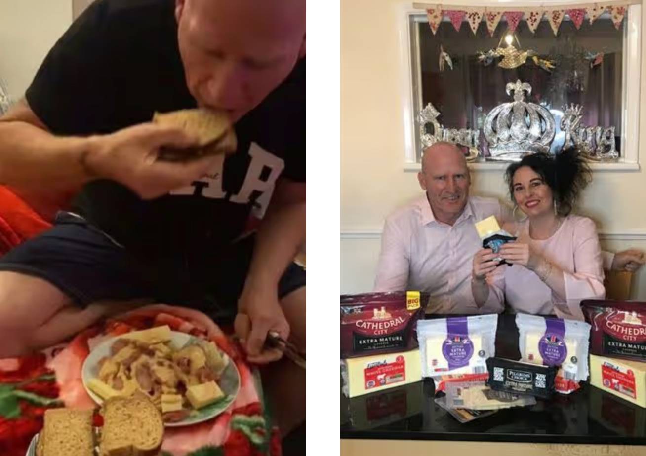 Cheese lover addicted to cheddar spends over £60,000 and eats two blocks every single day