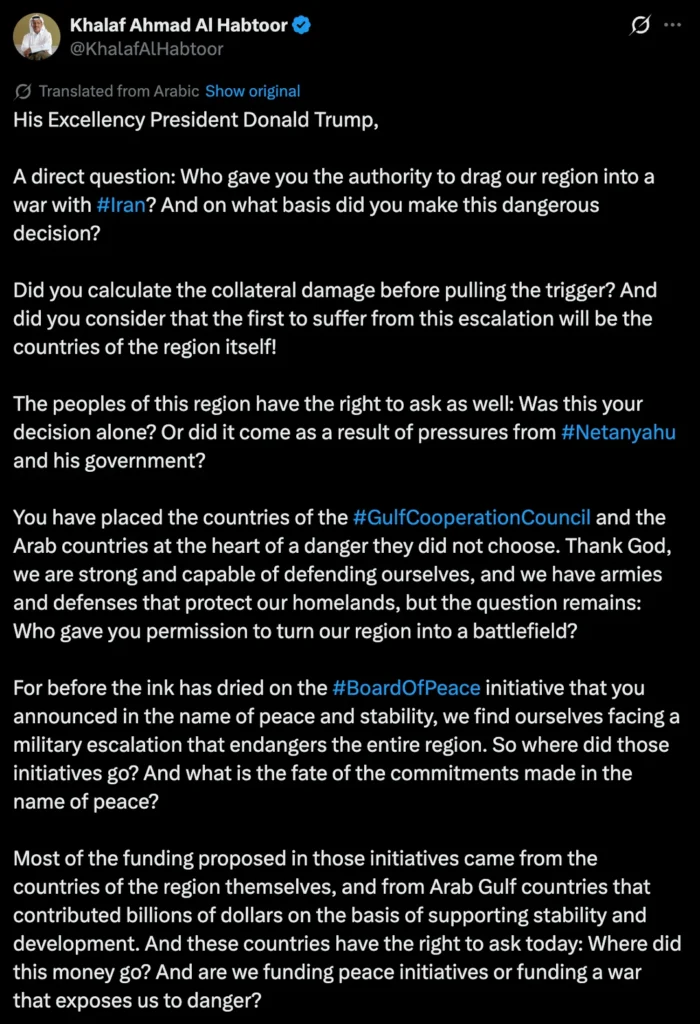 Breaking: Gulf Nations Consider $2 Trillion Pullout from U.S. Markets as Conflict Sparks Economic Concerns