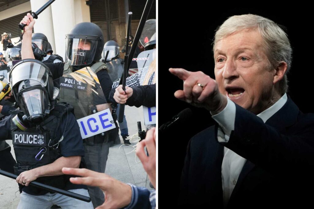 Tom Steyer rolls out aggressive plan to jail ICE agents, labeling the agency a ‘violent extremist group’