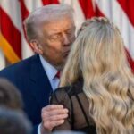 Trump grabs and kisses Erika Kirk onstage without warning, drawing “absolutely disgusting” reaction from stunned crowd