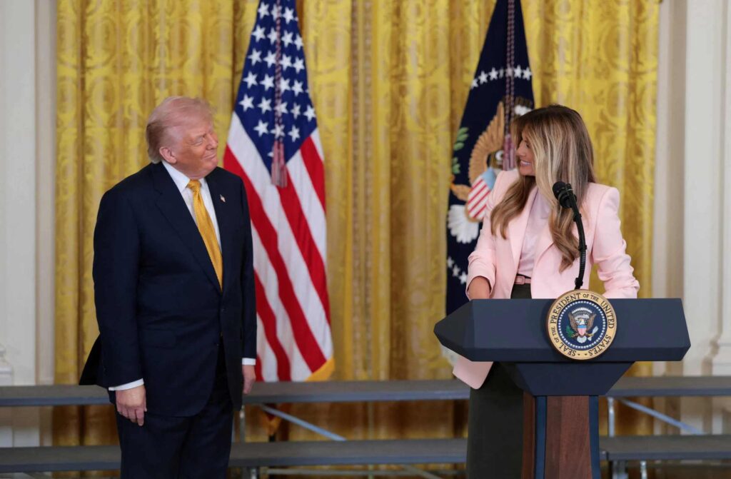 Audience erupts in laughter after Melania Trump attempts to portray Donald Trump as caring and empathetic